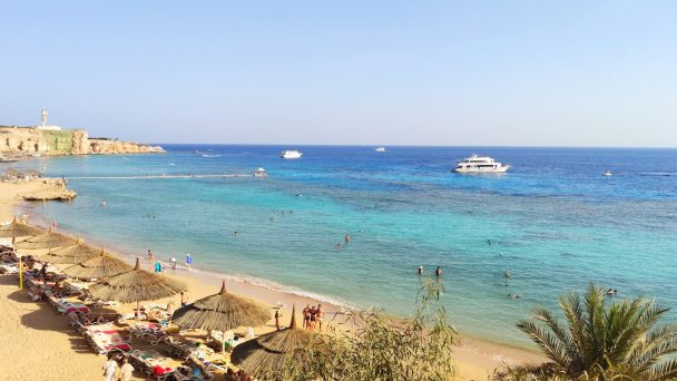 Beautiful view on a sea in a Egypt
